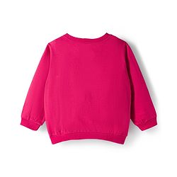Babyhug Looper Knit Full Sleeves Rib at Neck Top & Jeans Set with Heart Print - Red & Blue