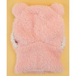 Babyhug Monkey Cap With Ear Applique Khaki - 12 cm Diameter