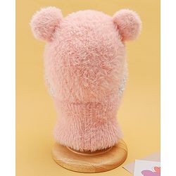 Babyhug Monkey Cap With Ear Applique Khaki - 12 cm Diameter