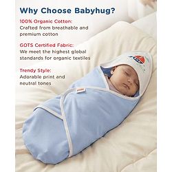 Babyhug Premium 100 % Cotton New Born Clothing Gift Set Astronaut Theme Brown - Pack of 8| Full Sleeve Set| Hooded Wrapper| Cap Bibs Mitten & Booties| Essential Clothing for 0 to 6 months