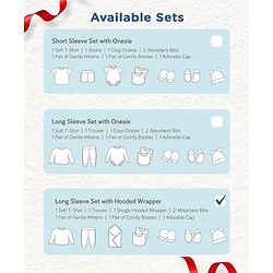 Babyhug Premium 100 % Cotton New Born Clothing Gift Set Astronaut Theme Brown - Pack of 8| Full Sleeve Set| Hooded Wrapper| Cap Bibs Mitten & Booties| Essential Clothing for 0 to 6 months