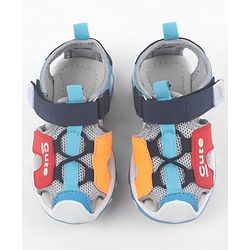 Cute Walk by Babyhug Sandals with Velcro Closure - Light Blue