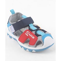 Cute Walk by Babyhug Sandals with Velcro Closure - Light Blue