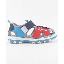 Cute Walk by Babyhug Sandals with Velcro Closure - Light Blue