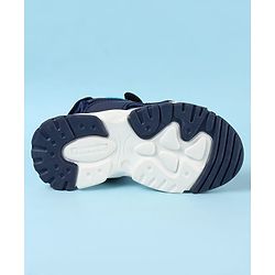Cute Walk by Babyhug Velcro Closure Sandals with Sport Applique - Blue