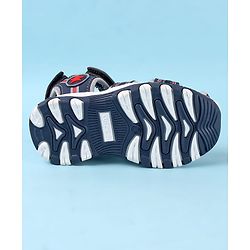 Cute Walk by Babyhug Velcro Closure Sandals - Navy Blue