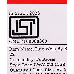 Cute Walk by Babyhug Velcro Closure Sandals - Blue & Orange