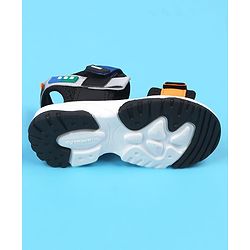 Cute Walk by Babyhug Velcro Closure Sandals - Blue & Orange