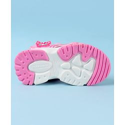 Cute Walk by Babyhug Velcro Closure Sandals with Butterfly Applique - Pink