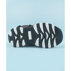 Cute Walk by Babyhug Velcro Closure Sandals with Football Applique - Black