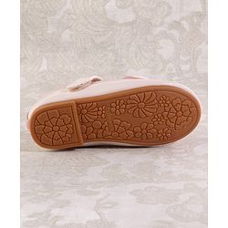 Cute Walk by Babyhug Ballerina With Velcro Closure & Bow Applique - Red
