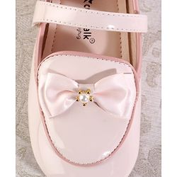 Cute Walk by Babyhug Ballerina With Velcro Closure & Bow Applique - Red