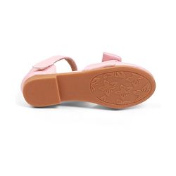 Cute Walk by Babyhug Velcro Closure Ballerina with Bow Applique - Beige