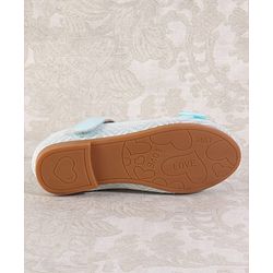 Cute Walk by Babyhug Ballerina with Velcro Closure & Bow Applique - Light Blue