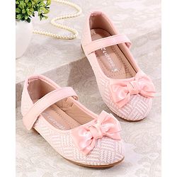 Cute Walk by Babyhug Ballerina with Velcro Closure & Bow Applique - Light Blue
