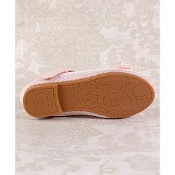Cute Walk by Babyhug Ballerina with Velcro Closure & Bow Applique - Light Blue
