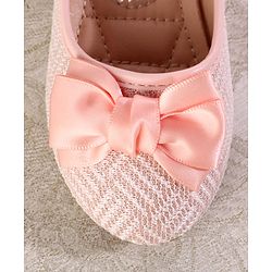 Cute Walk by Babyhug Ballerina with Velcro Closure & Bow Applique - Light Blue