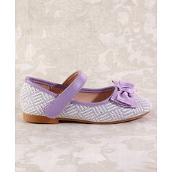 Cute Walk by Babyhug Ballerina with Velcro Closure & Bow Applique - Light Blue