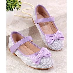 Cute Walk by Babyhug Ballerina with Velcro Closure & Bow Applique - Light Blue