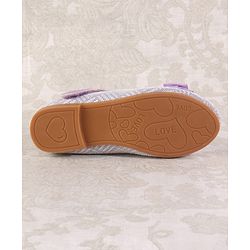 Cute Walk by Babyhug Ballerina with Velcro Closure & Bow Applique - Light Blue