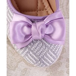 Cute Walk by Babyhug Ballerina with Velcro Closure & Bow Applique - Light Blue