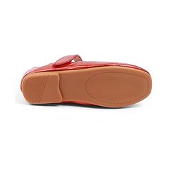Cute Walk by Babyhug Velcro Closure Ballerina With Heart Applique - Red