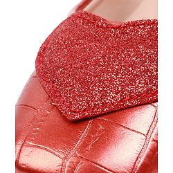 Cute Walk by Babyhug Velcro Closure Ballerina With Heart Applique - Red