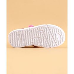 Cute Walk by Babyhug Velcro Closure Casual Shoes with Floral Embroidery - Pink