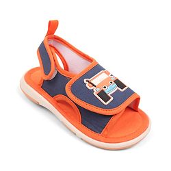 Cute Walk by Babyhug Velcro Closure Sandals with Vehicle Applique - Orange