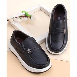 Cute Walk by Babyhug Slip On Solid Color Loafers - Navy Blue