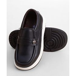 Cute Walk by Babyhug Slip On Solid Color Loafers - Navy Blue