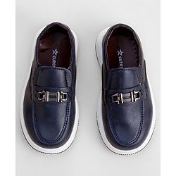 Cute Walk by Babyhug Slip On Loafer with Applique - Navy Blue