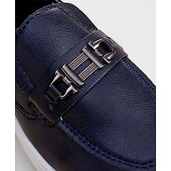 Cute Walk by Babyhug Slip On Loafer with Applique - Navy Blue