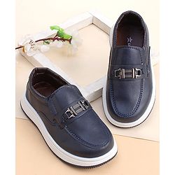 Cute Walk by Babyhug Slip On Loafer with Applique - Navy Blue