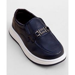 Cute Walk by Babyhug Slip On Loafer with Applique - Navy Blue