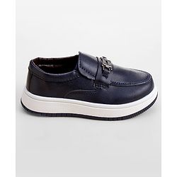 Cute Walk by Babyhug Slip On Loafer with Applique - Navy Blue