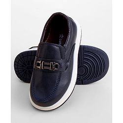 Cute Walk by Babyhug Slip On Loafer with Applique - Navy Blue
