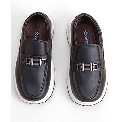 Cute Walk by Babyhug Slip On Loafer with Applique - Black