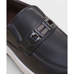 Cute Walk by Babyhug Slip On Loafer with Applique - Black
