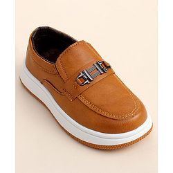 Cute Walk by Babyhug Slip On Loafer with Applique - Navy Blue