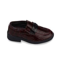 Cute Walk by Babyhug Slip On Solid Oxford Shoes - Black