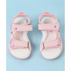 Cute Walk by Babyhug Sandals With Velcro Closure & Bird Design - Pink