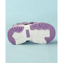 Cute Walk by Babyhug Velcro Closure Sandals With Butterfly Applique - Light Blue