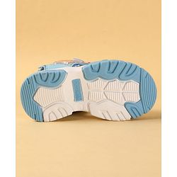 Cute Walk by Babyhug Velcro Closure Sandals With Star Applique - Light Blue