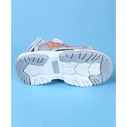Cute Walk by Babyhug Velcro Closure Sports Printed Sandals - Grey