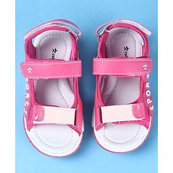 Cute Walk by Babyhug Velcro Closure Sports Printed Sandals - Grey