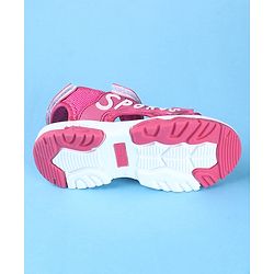 Cute Walk by Babyhug Velcro Closure Sports Printed Sandals - Grey
