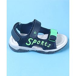 Cute Walk by Babyhug Velcro Closure Sports Printed Sandals - Grey