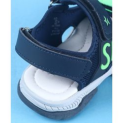 Cute Walk by Babyhug Velcro Closure Sports Printed Sandals - Grey