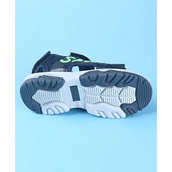 Cute Walk by Babyhug Velcro Closure Sports Printed Sandals - Grey